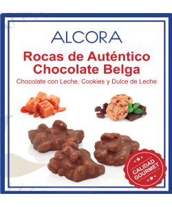 Foto principal Rocas de Chocolate con Leche belga, cookies y dulce de leche