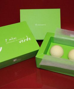 Foto principal Case with chocolate golf balls